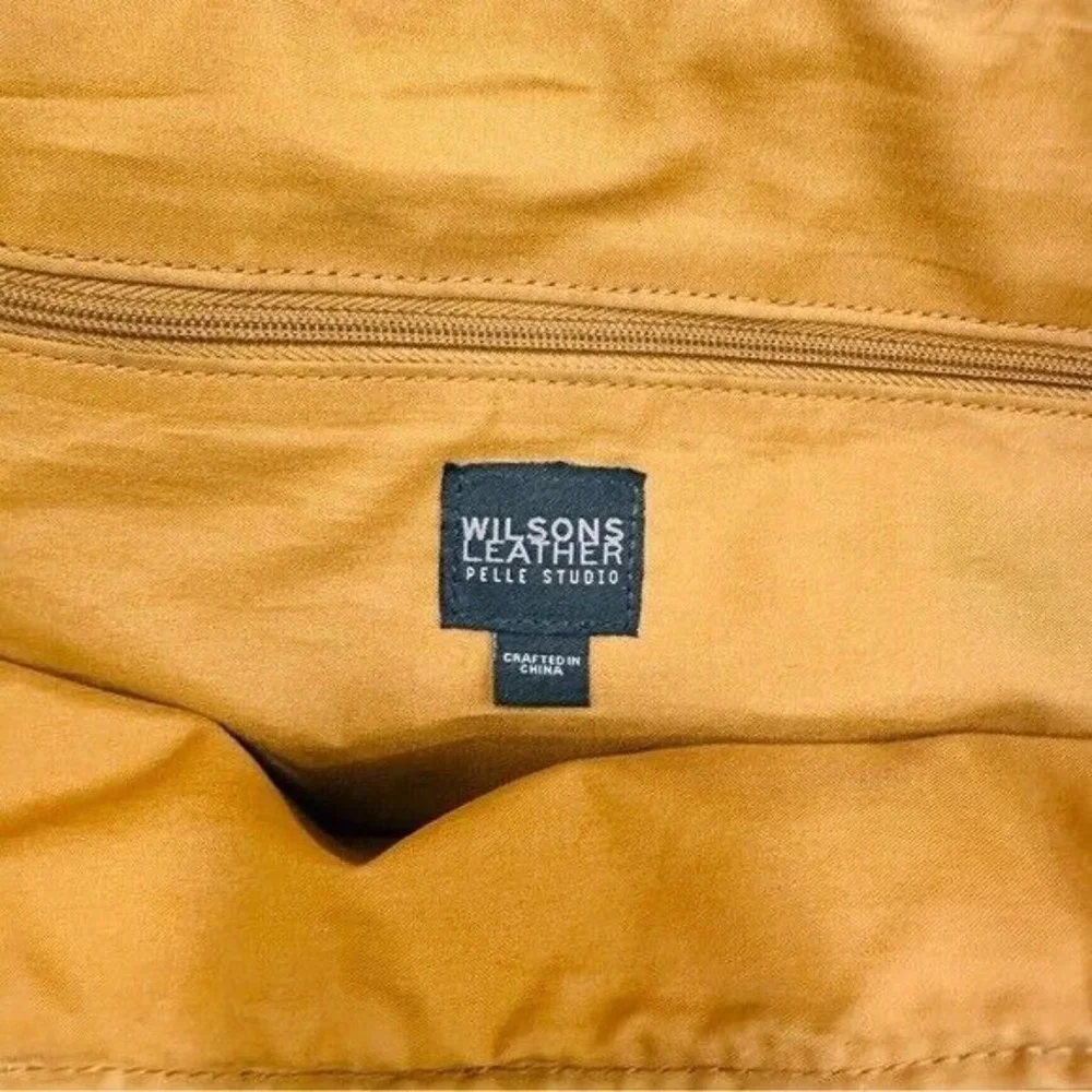 Vintage Cognac Large Wilson's Leather Pelle Studio DuffleOvernight Bag - Picture 11 of 11